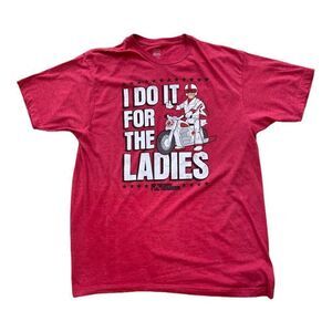Toy Story 4 Duke Caboom "I do it for the ladies" red tshirt size XL